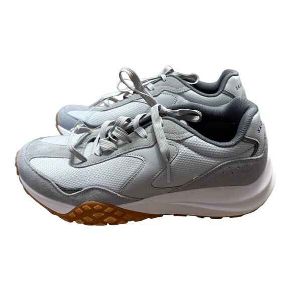 NEW SKECHERS Men's Fury Retro Jogger Sneaker Grey size 8.5 - Picture 1 of 8